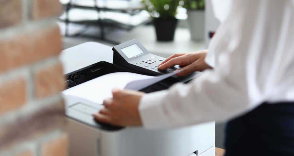 HP Smart Printer app interface dashboard and navigation menu